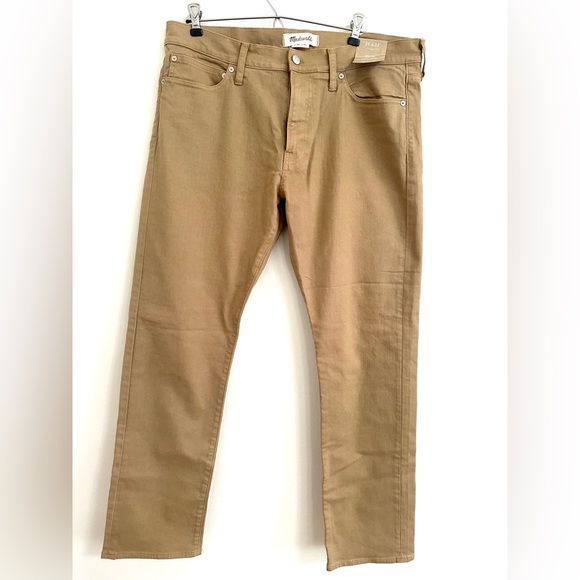 NWT Madewell Garment Dyed Slim Everyday Flex Jeans 36x32 - Picture 6 of 8